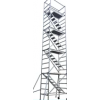 快装铝合金脚手架厂家直销高空作业移动平台8米10米安全爬梯护笼